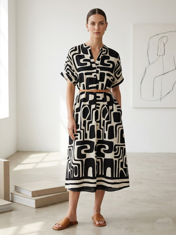 Sensia Blu Dress in Black