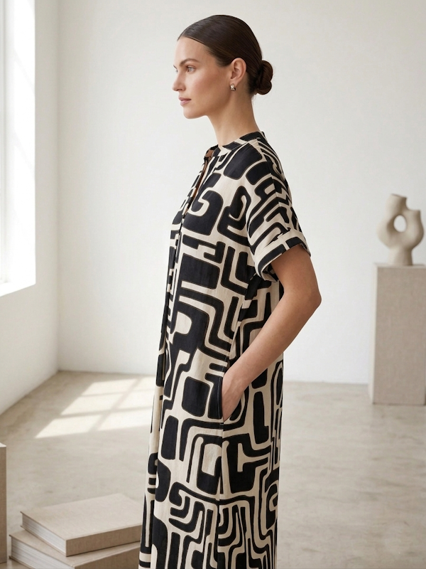Sensia Blu Dress in Black