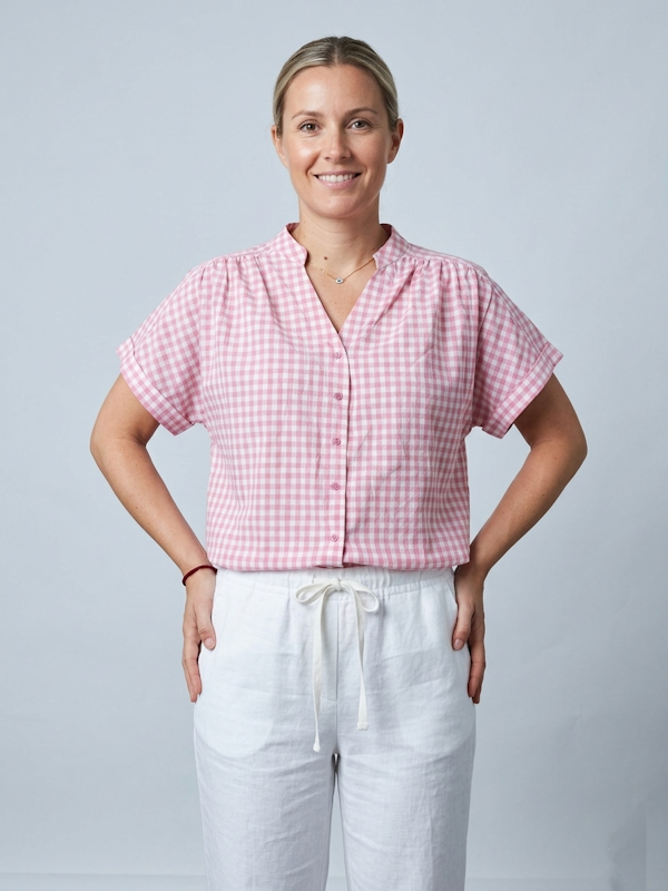 Gingham Shirt in Pink
