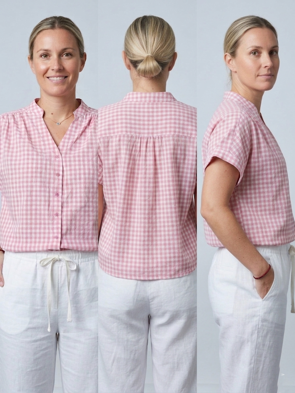 Gingham Shirt in Pink
