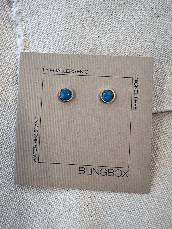 The Aqua Stone Earrings