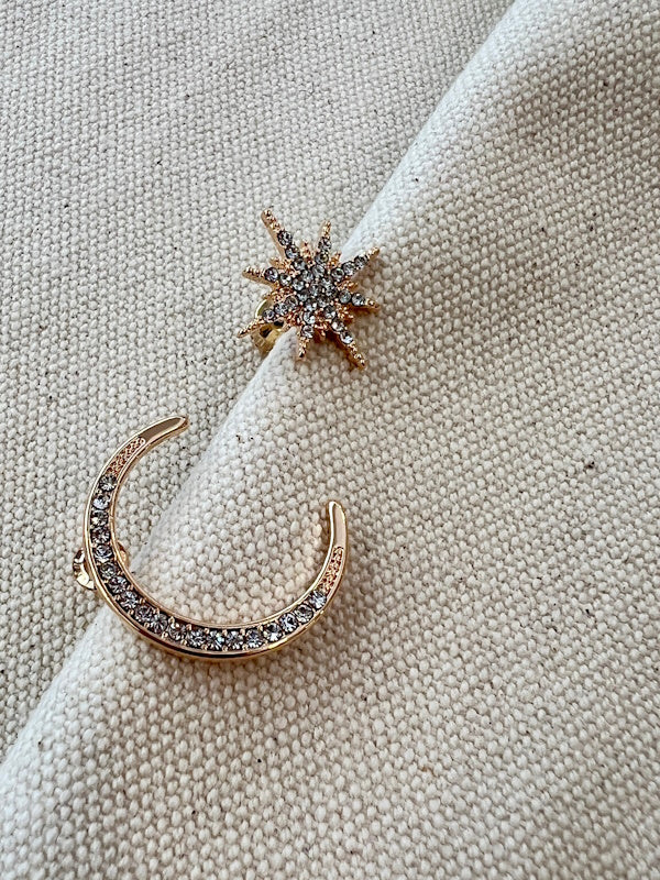 The Moon & Star  Earrings