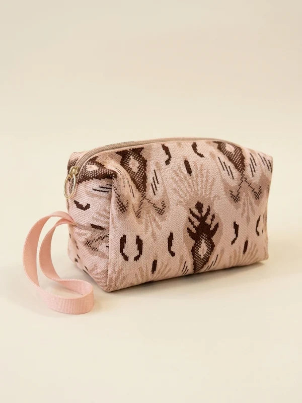 Ikat Mini Pouch in Pink