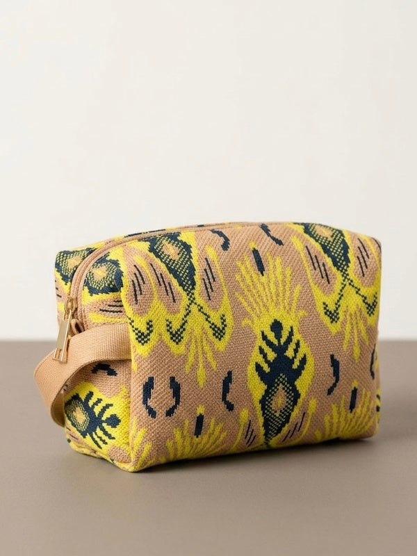 Ikat Mini Pouch in Yellow
