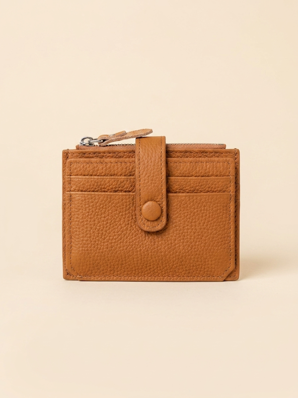 Mini Purse in Camel Leather