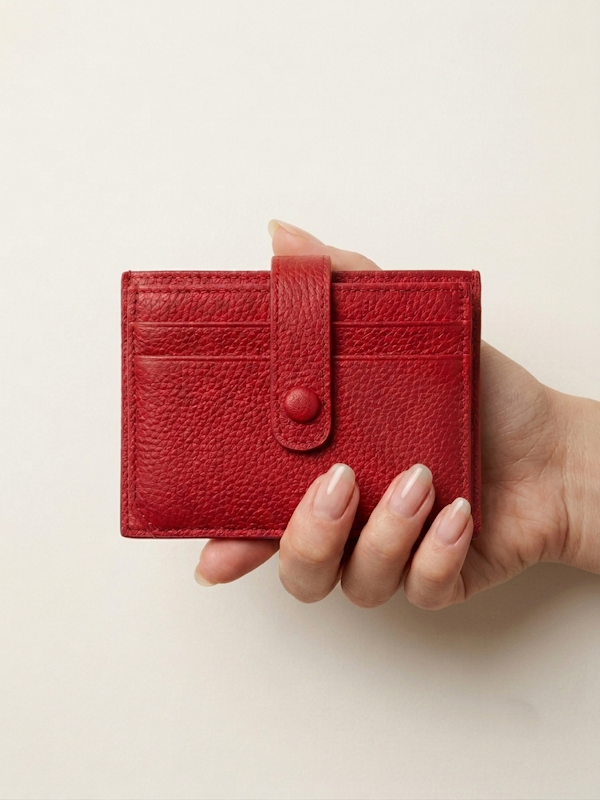 Mini Purse in Red Leather
