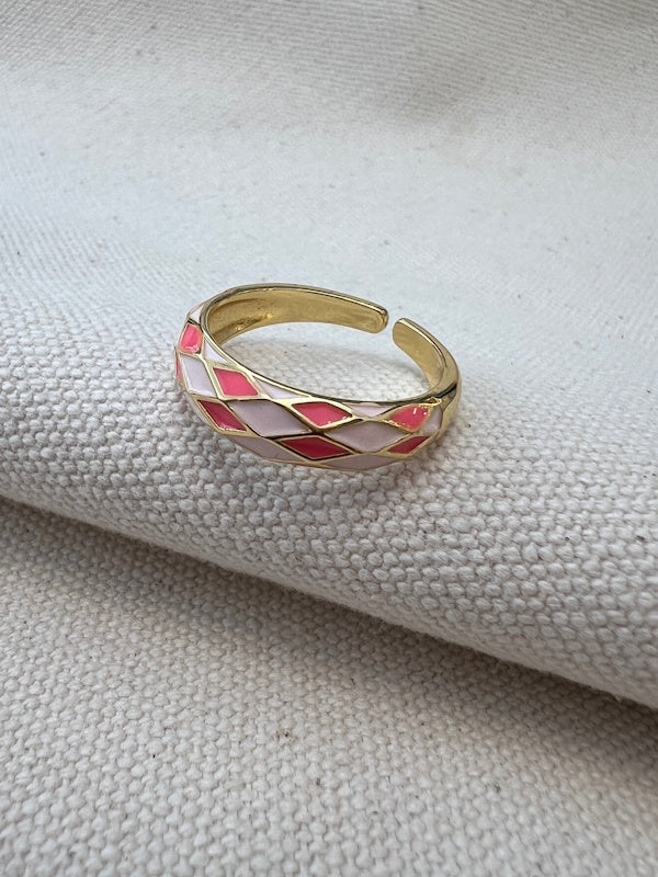 The Dime Ring in Pink