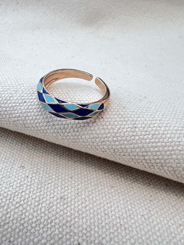 The Dime Ring in Blue