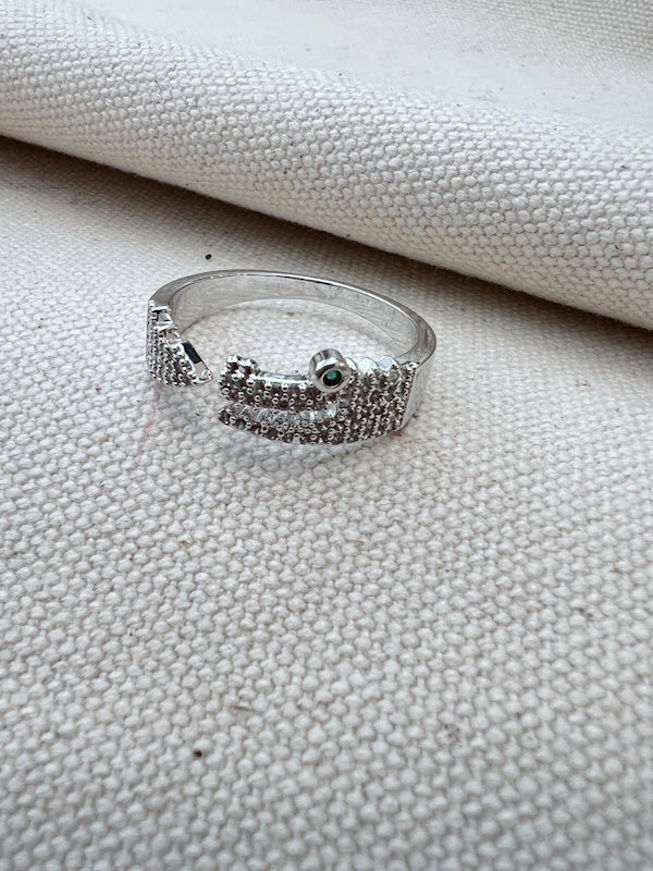 The Croc Crystal Ring