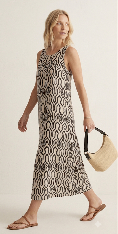 Venia Dress in Navy