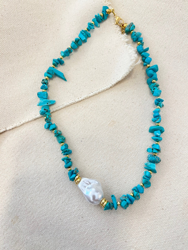 Raw Turquoise Necklace