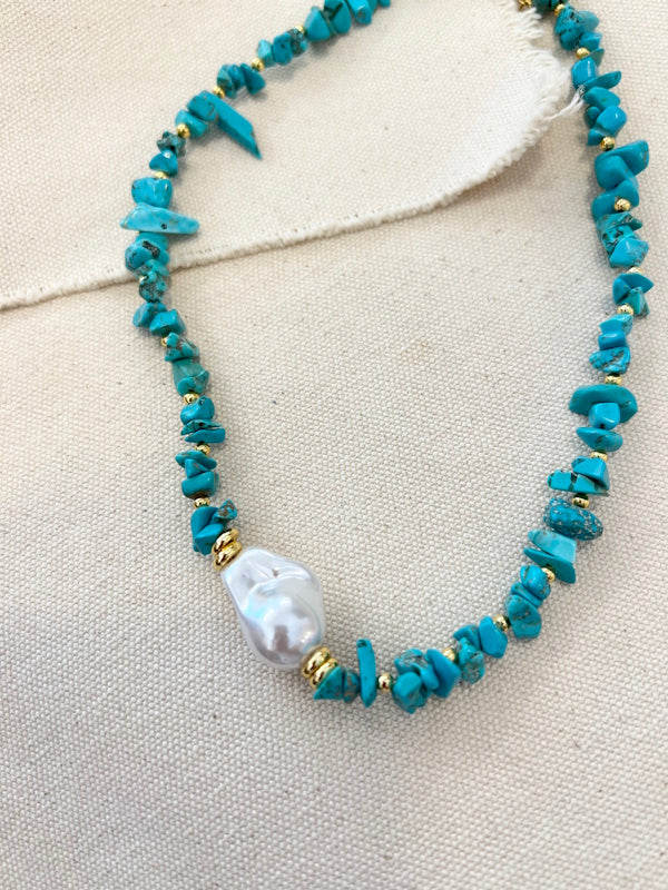 Raw Turquoise Necklace