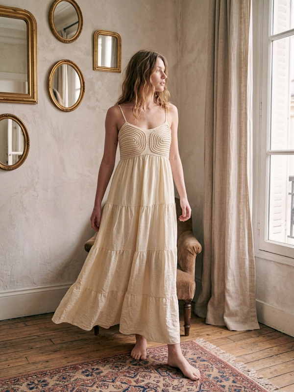 Chantelle Dress in Ivory