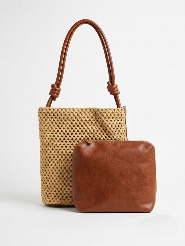 Raffia Crochet Bucket Bag