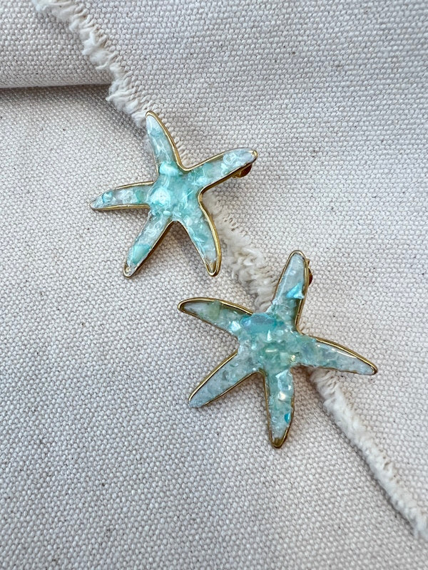 Summer Stars in Aqua Stone