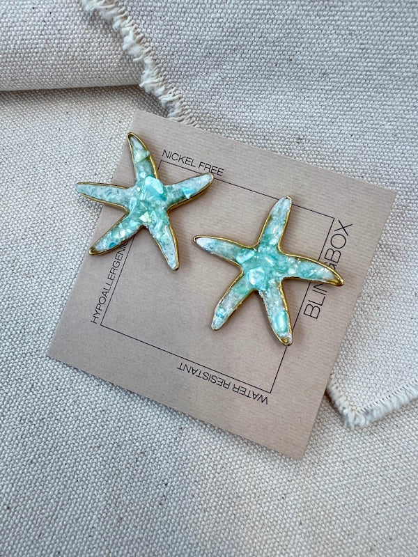 Summer Stars in Aqua Stone