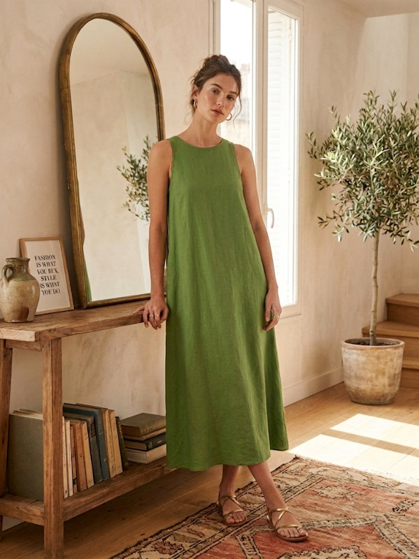 Valia Dress in Green