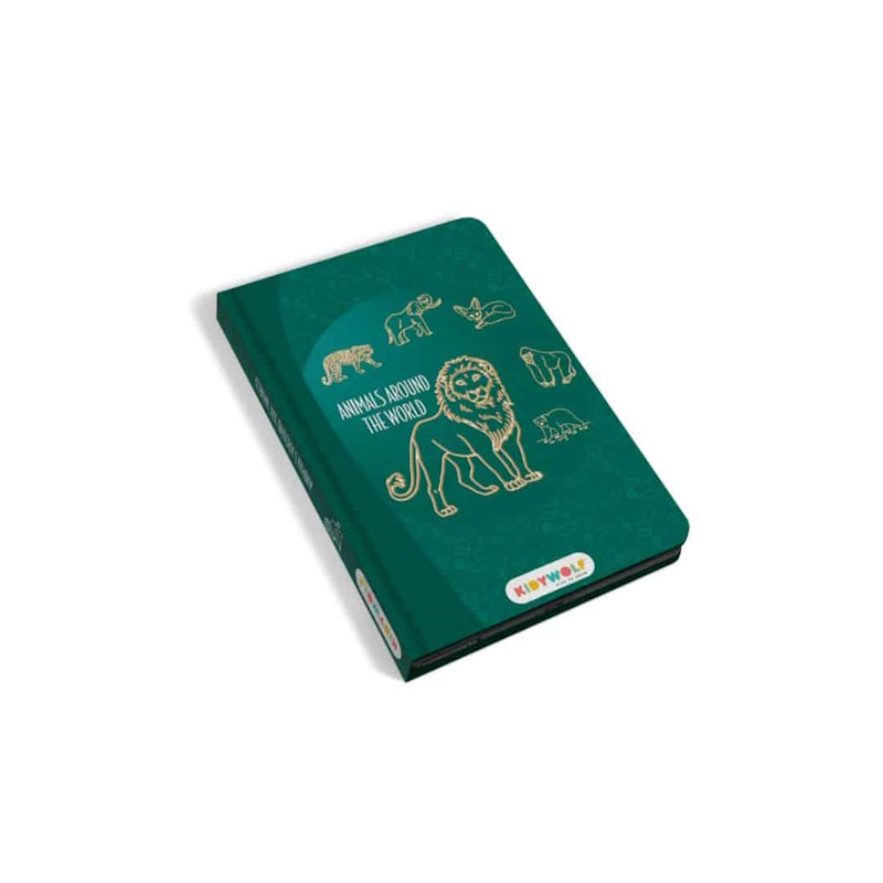KIDYWOLF Tablet ζωγραφικής με οθόνη LCD (30 κάρτες)- Animals around the world