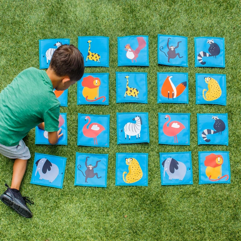 The Toy Bin Animals Tic Tac Toe Floor Game for Kids