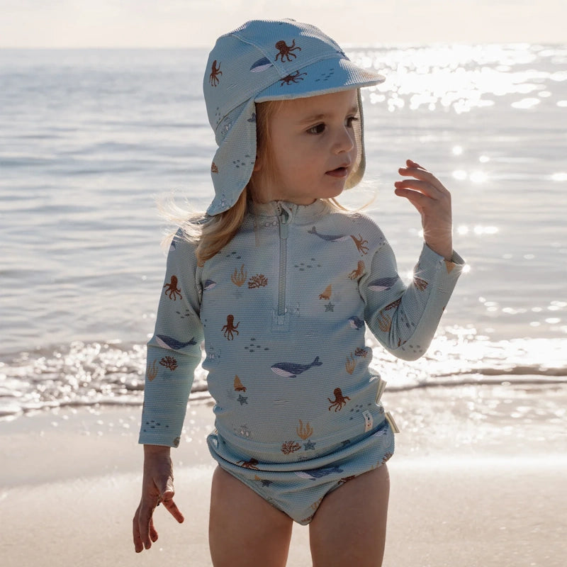 Little Dutch Παιδικό καπέλο ήλιου Ocean Friends