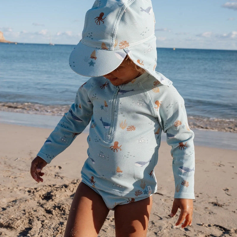 Little Dutch Παιδικό καπέλο ήλιου Ocean Friends