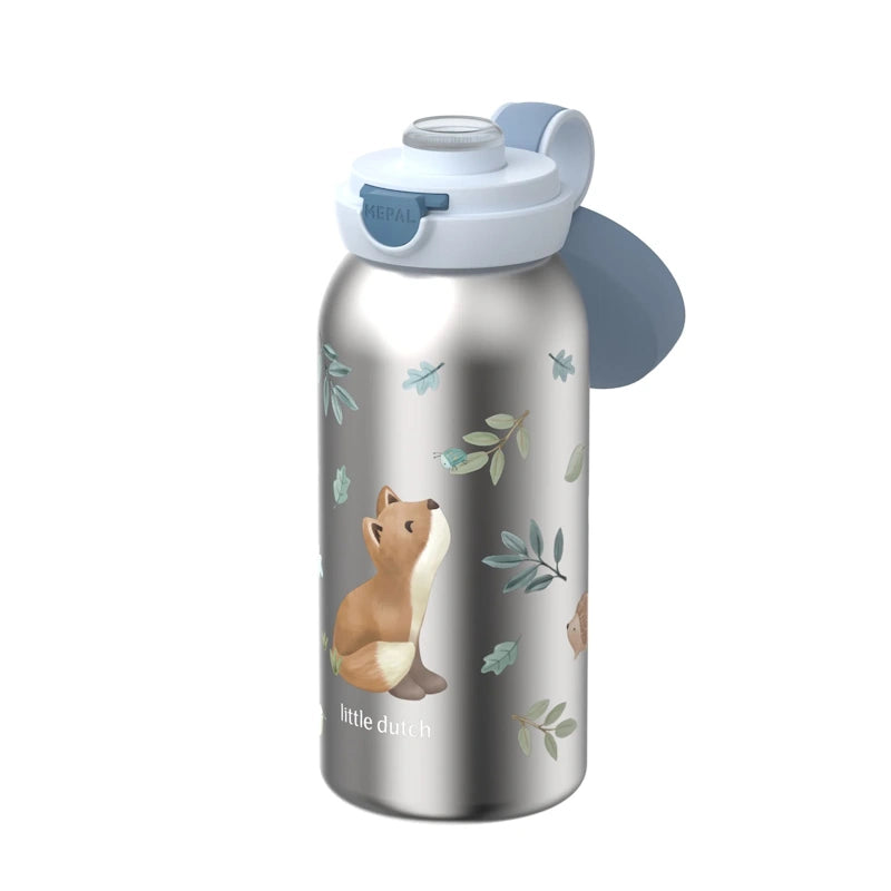 Little Dutch Ανοξείδωτο θερμός flip-up campus 500 ml Forest Friends