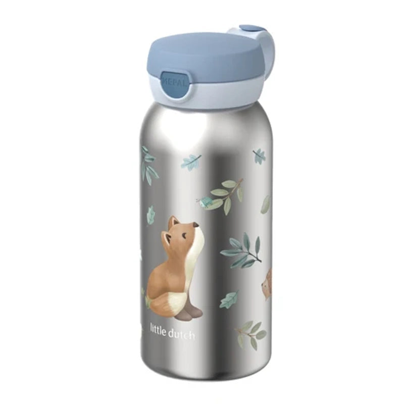 Little Dutch Ανοξείδωτο θερμός flip-up campus 500 ml Forest Friends