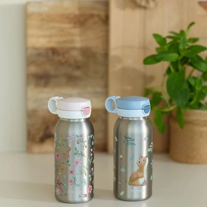 Little Dutch Ανοξείδωτο θερμός flip-up campus 500 ml Forest Friends
