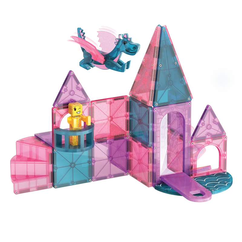 Magna-Tiles Castle 25 Τεμάχια – Μαγνητικά Πλακίδια STEM για Κάστρα