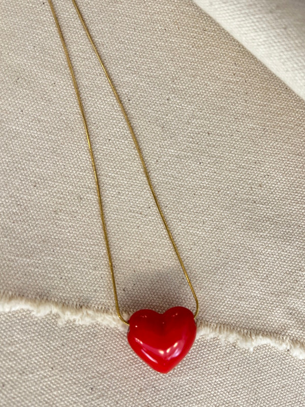 Red Heart Necklace
