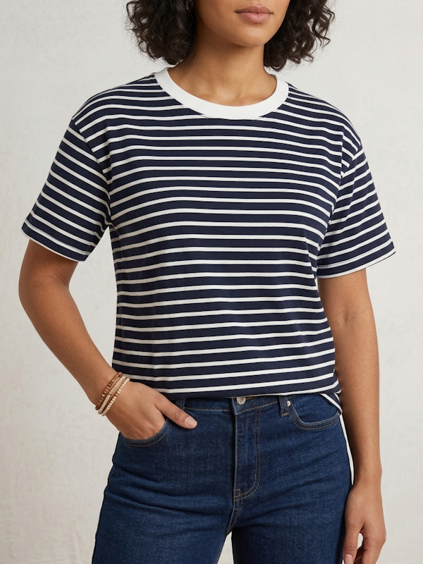 Mariniera T-shirt in Navy