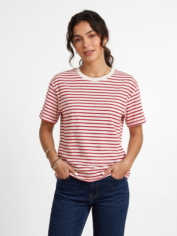 Mariniera T-shirt in Red
