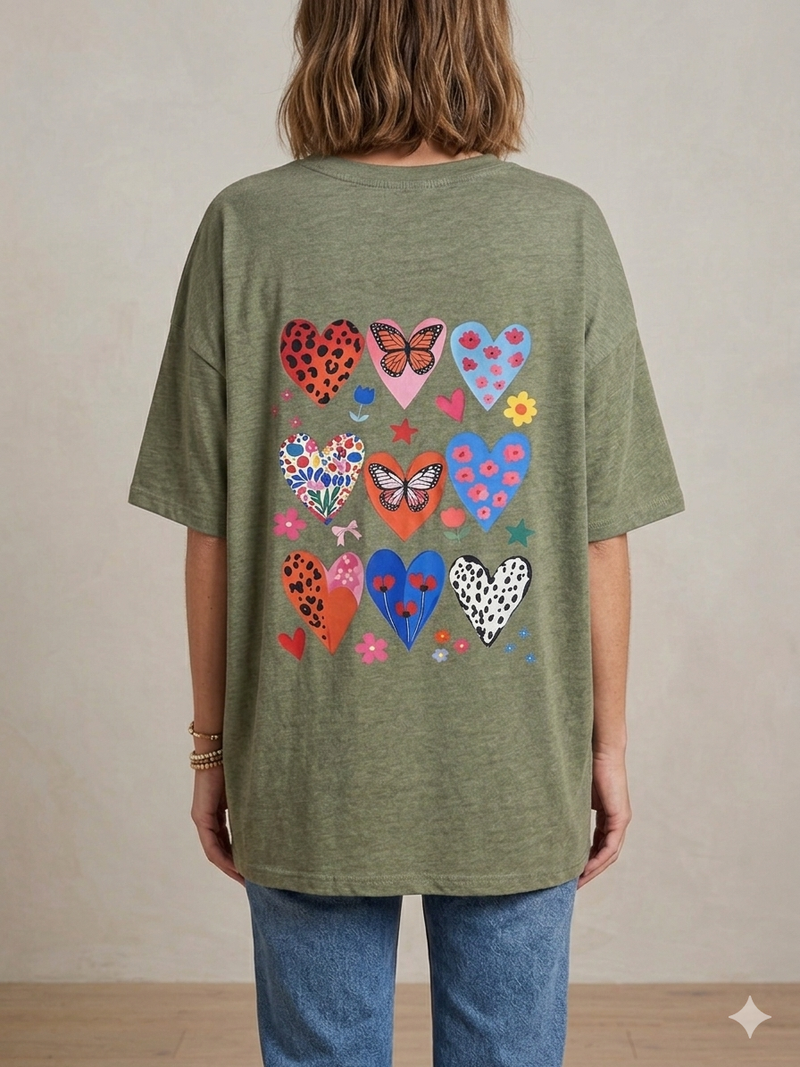 Multi Hearts T-shirt