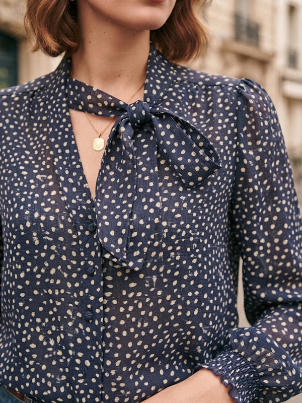 Polka Shirt in Blue