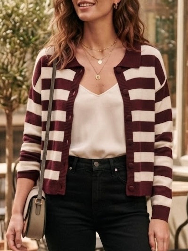 Linda Mariniera Top in Maroon