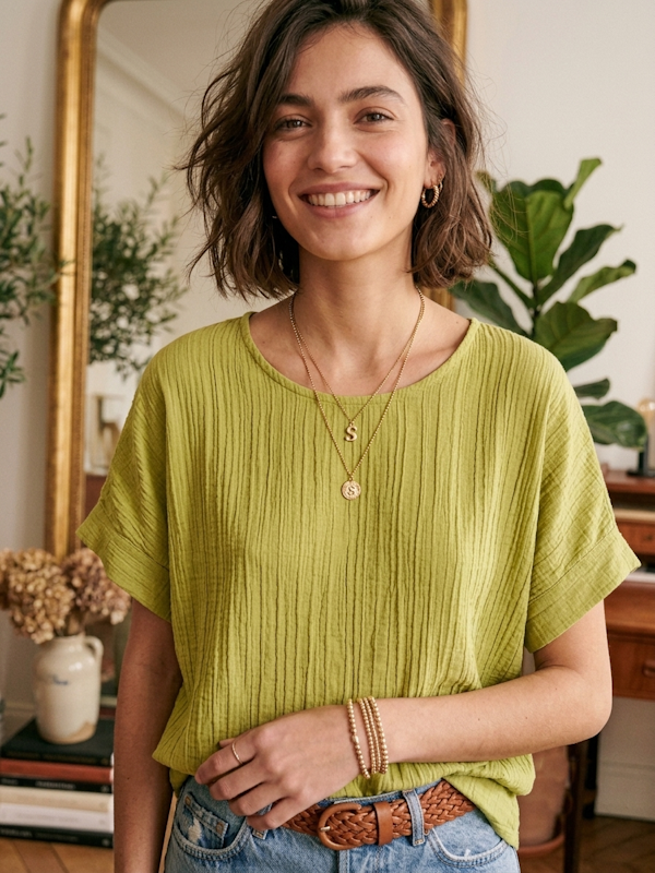 Irma Top in Lime