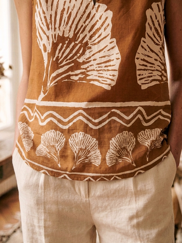 Ethin Top in Brown