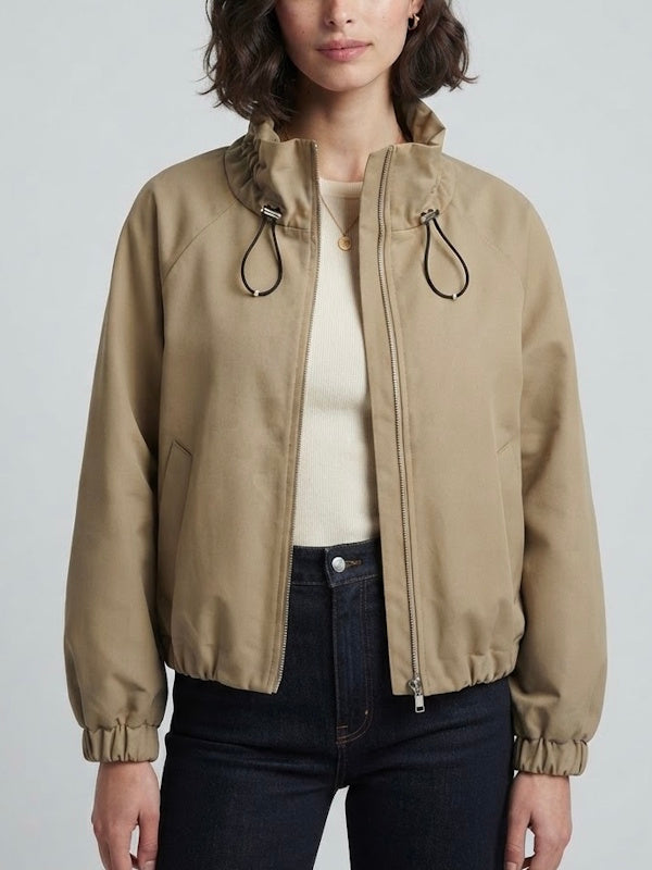 Bomber Jacket in Camel