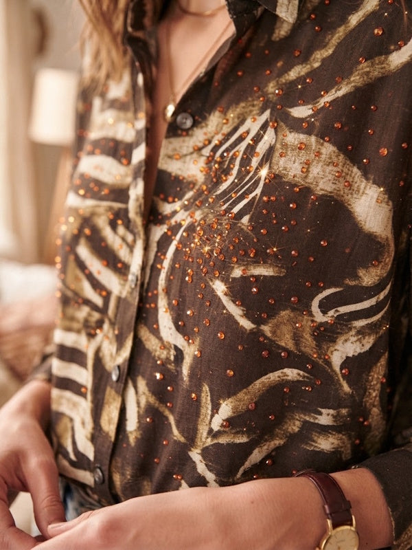 Luela Shirt in Brown