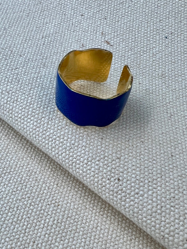 The Cuff Ring in Cobalt