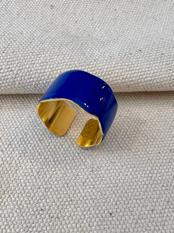 The Cuff Ring in Cobalt