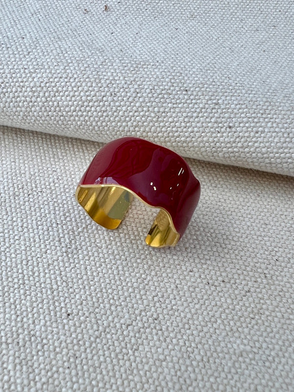 Blingbox The Cuff Ring in Wine