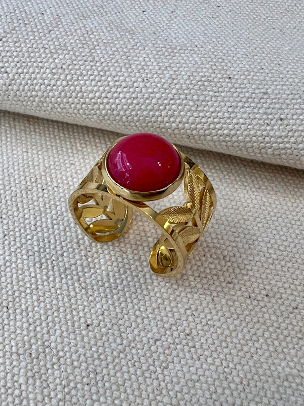 Blingbox The Vin Ring in Red Stone
