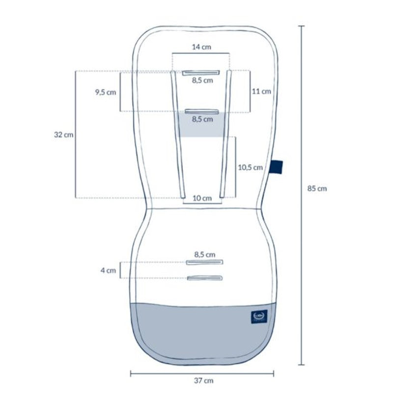 La Millou Προστατευτικό Καροτσιού Bandana Denim (Multi)