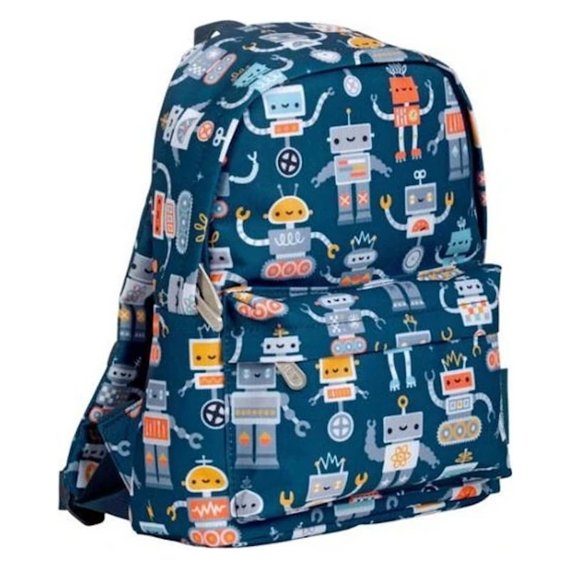 A Little Lovely Company Small Backpack - Robots
