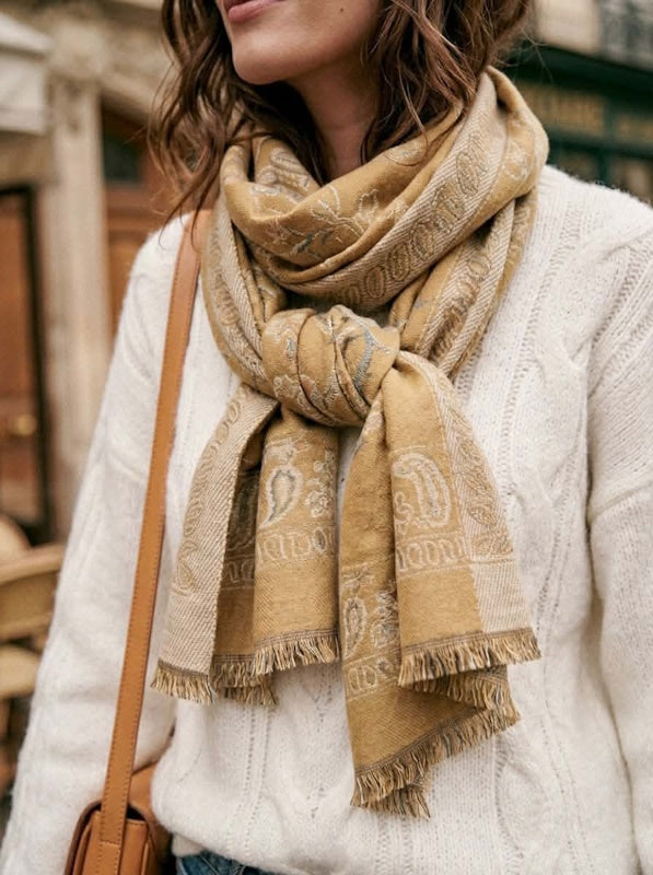 Linder Paisley Scarf in Butter