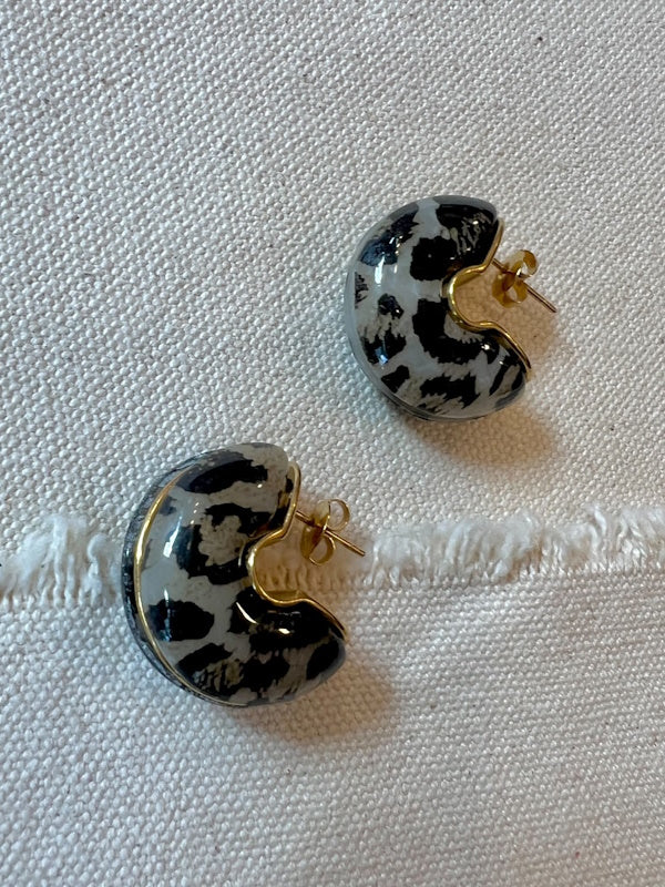 Blingbox Leo Moon Earrings