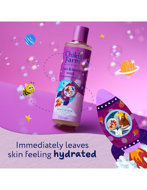 Childs Farm Hair & Body Wash Αφρόλουτρο & Σαμπουάν - Μούρα & Πράσινο Μήλο