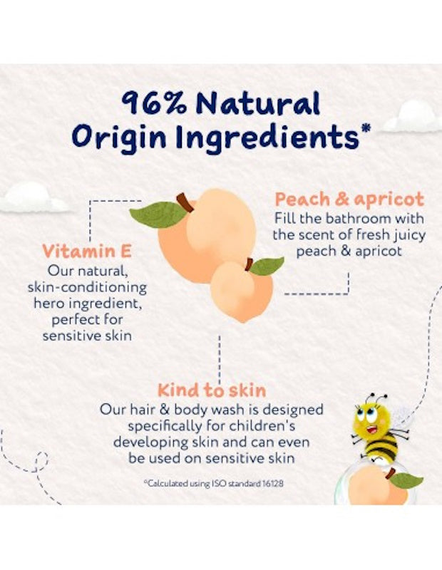 Childs Farm Hair & Body Wash Αφρόλουτρο & Σαμπουάν - Pοδάκινου και Bερίκοκου