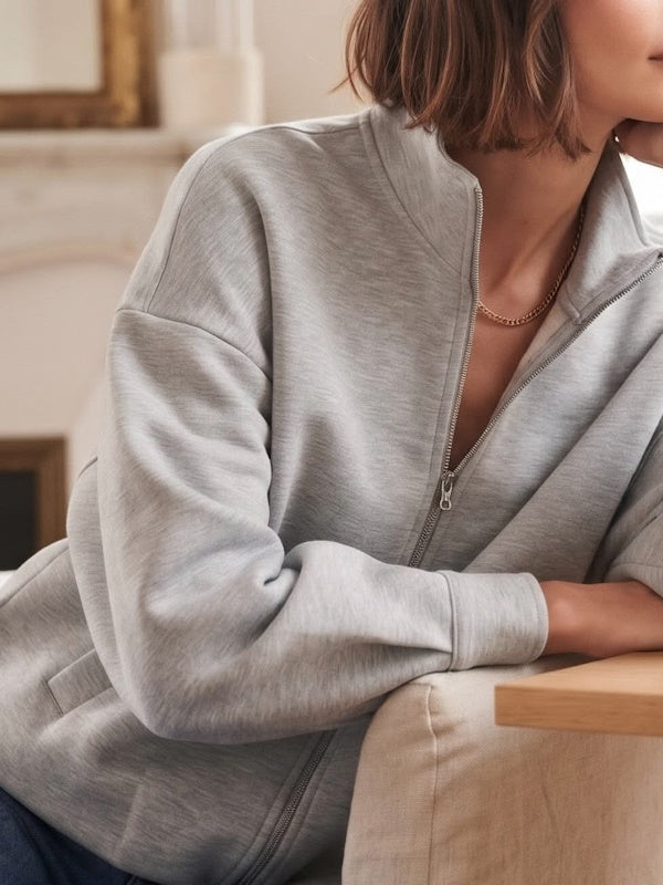 Scuba Bomber Jacket in Grey